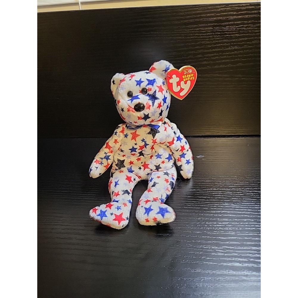 Ty Beanie Baby Red white & blue - (Bear 2002) Patriotic